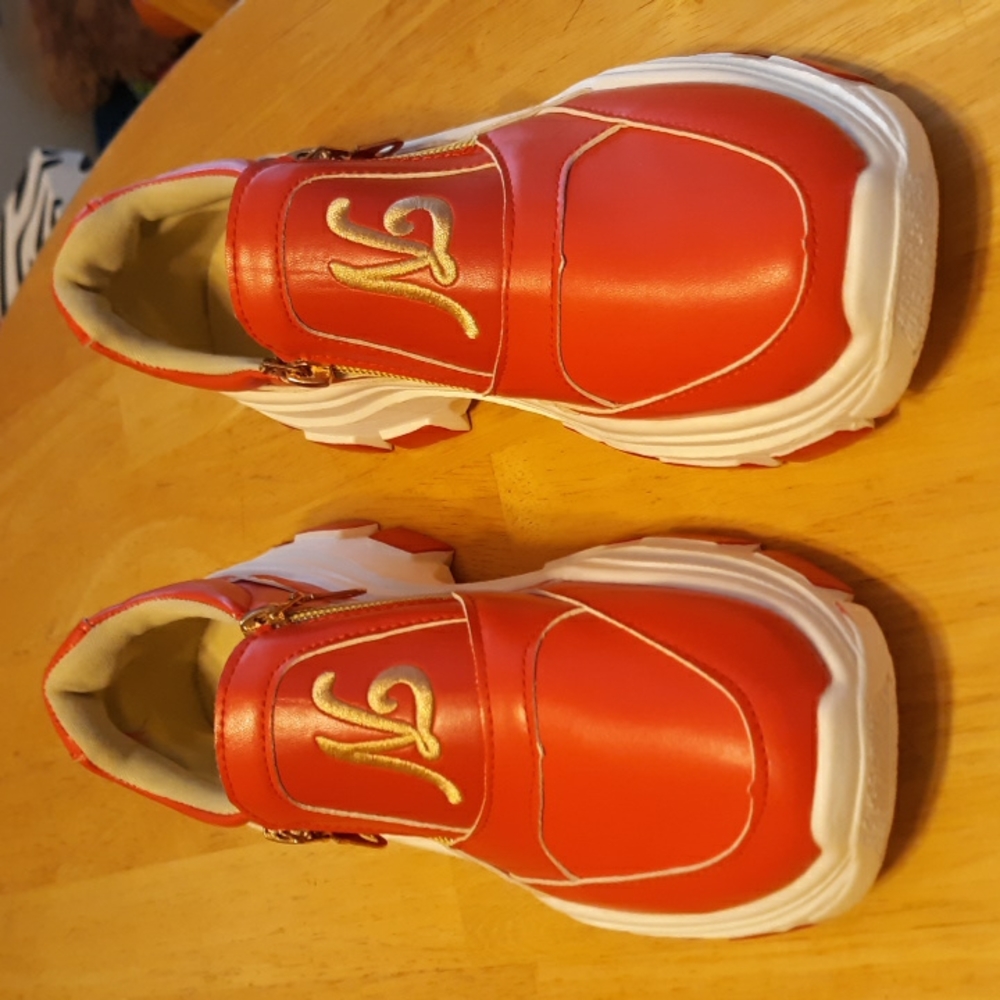 Fashion Red Platforn Sneaker shoes